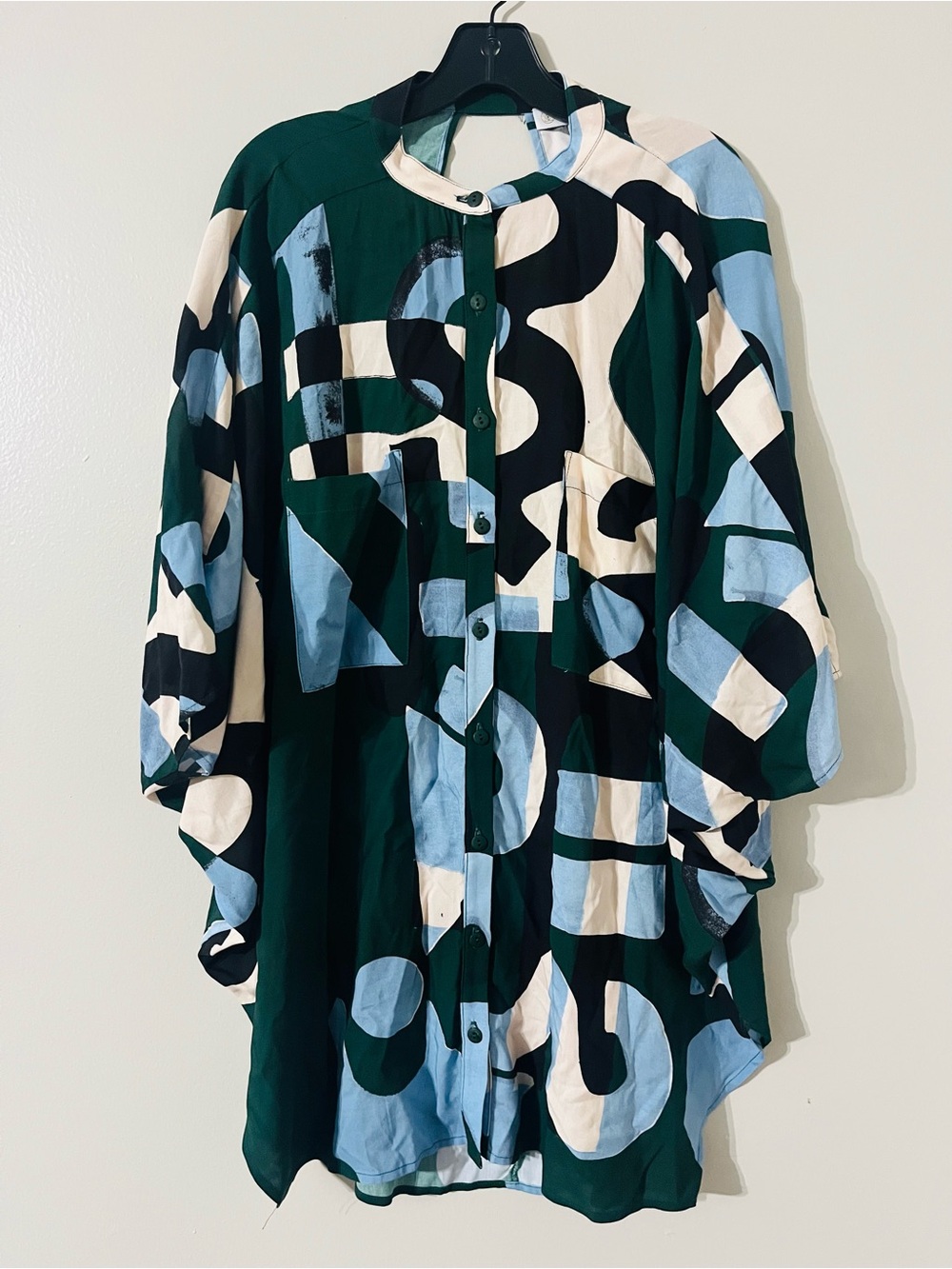Anthropologie Corey Lynn Calter Long Sleeve Printed Mini Shirt Dress Size XS